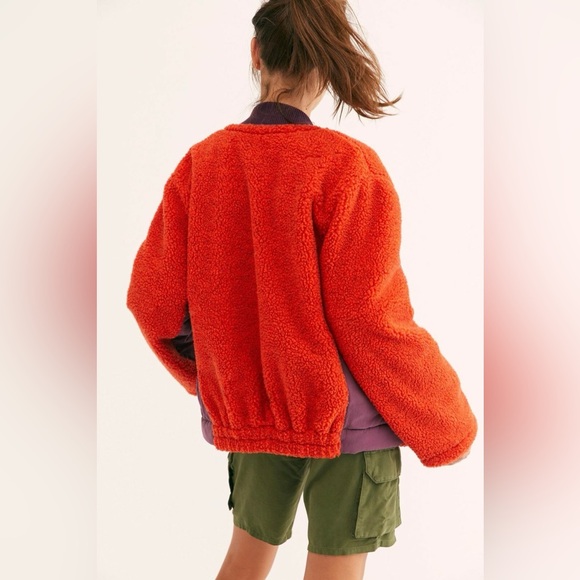 NWOT We The Free Rivington Sherpa Jacket ~Chili Combo~ - Picture 2 of 3